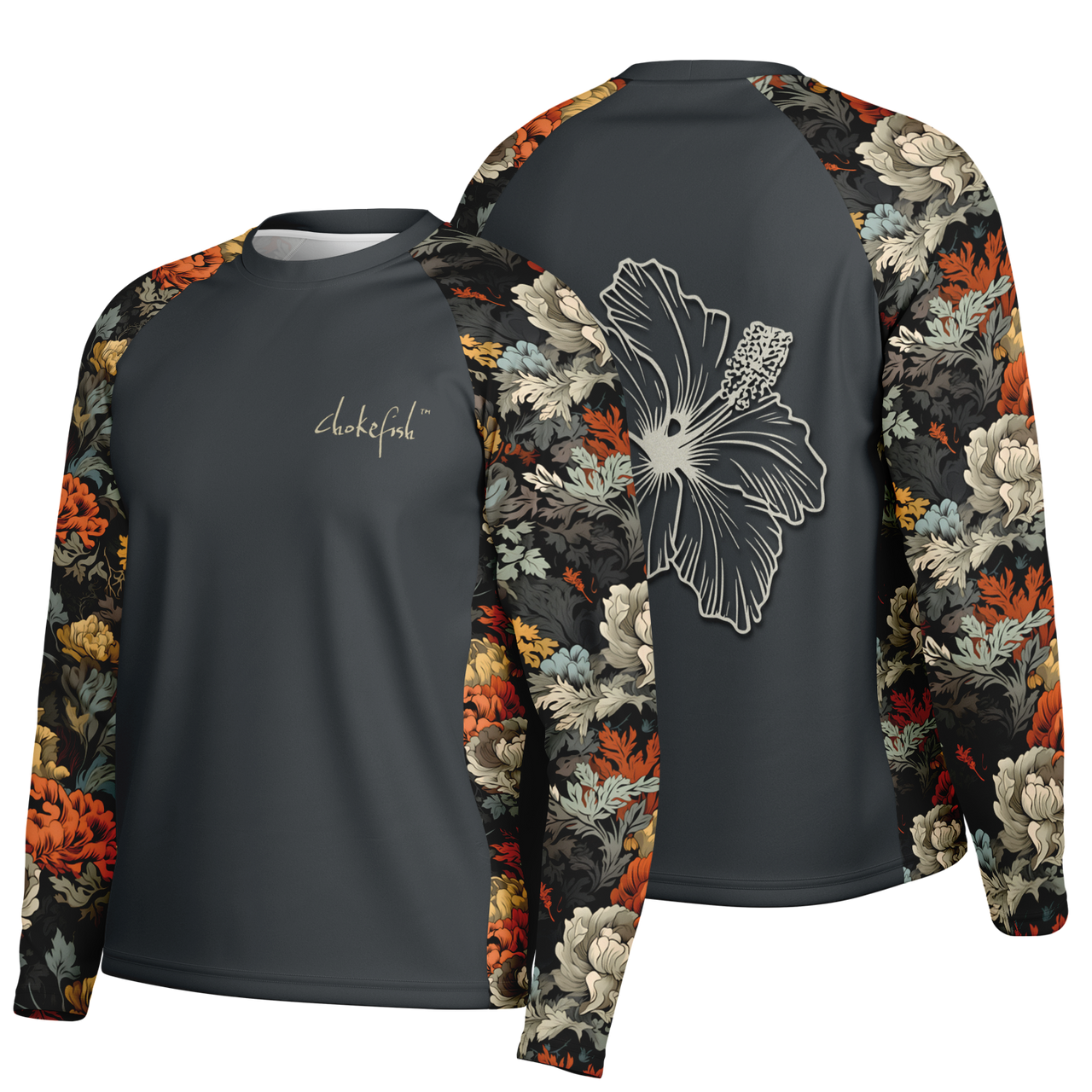 Chokefish™ Long Sleeve Every Day All Weather Floral Shirt Men's-018 - SLE