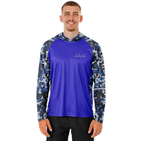 Chokefish™ Long Sleeve Every Day All Weather Hooded Shirt Men's-Motocross-002