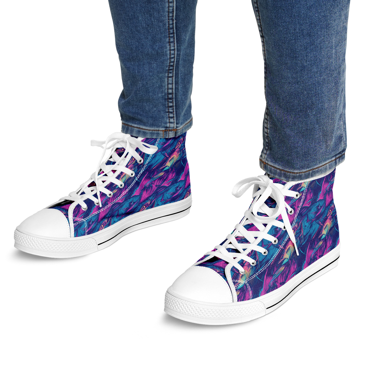 Chokefish™ Urban Peak Retro High Tops-Marine-007