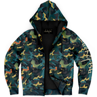 Chokefish™ Microfleece Zip-Up Hoodie Camouflage-010B