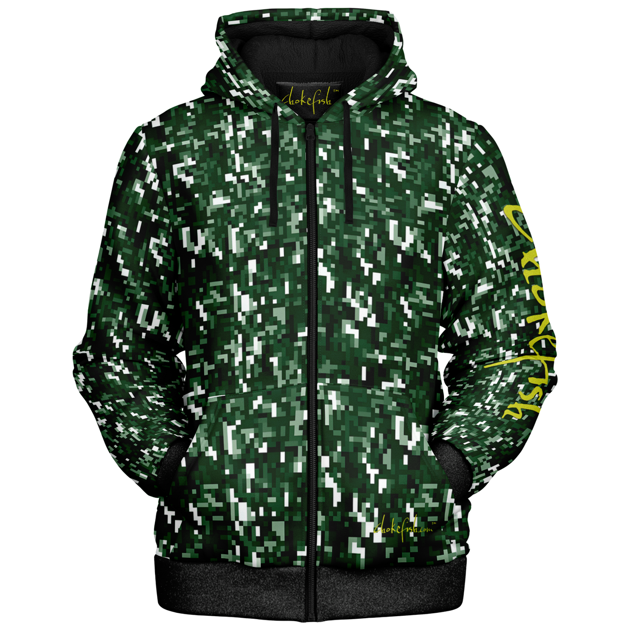 Chokefish™ Microfleece Zip-Up Hoodie Camouflage-020B