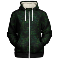 Chokefish™ Microfleece Zip-Up Hoodie Cannabis-004