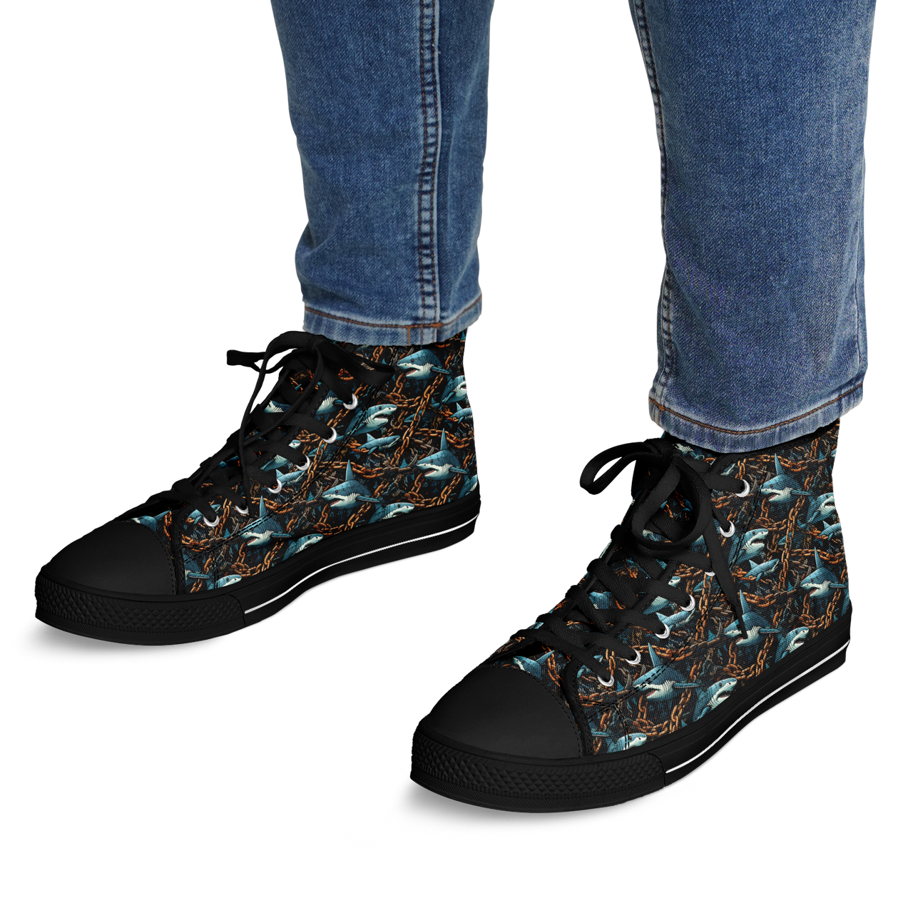 Chokefish™ Urban Peak Retro High Tops-Marine-009-2