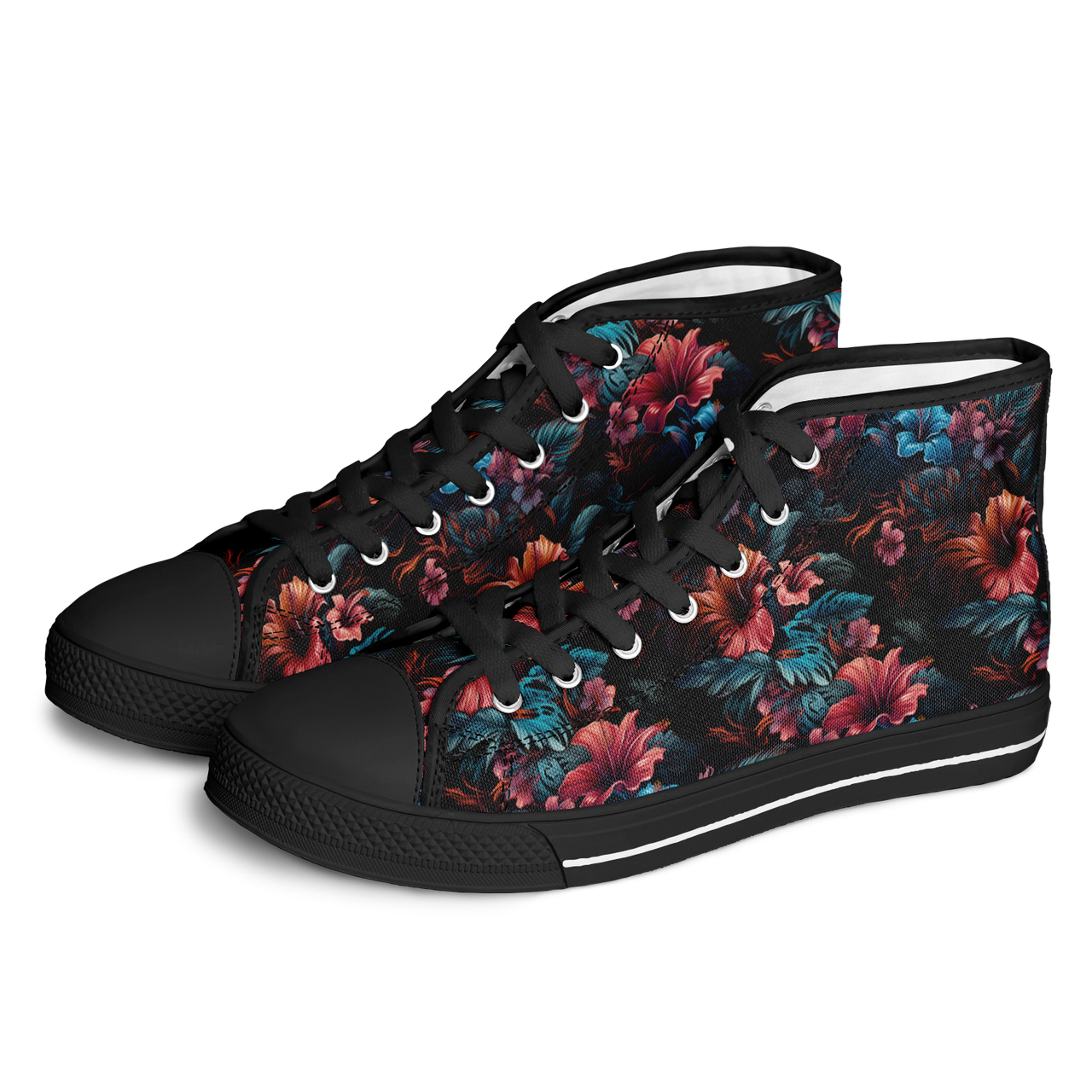 Chokefish™ Urban Peak Retro High Tops-Floral-006-2