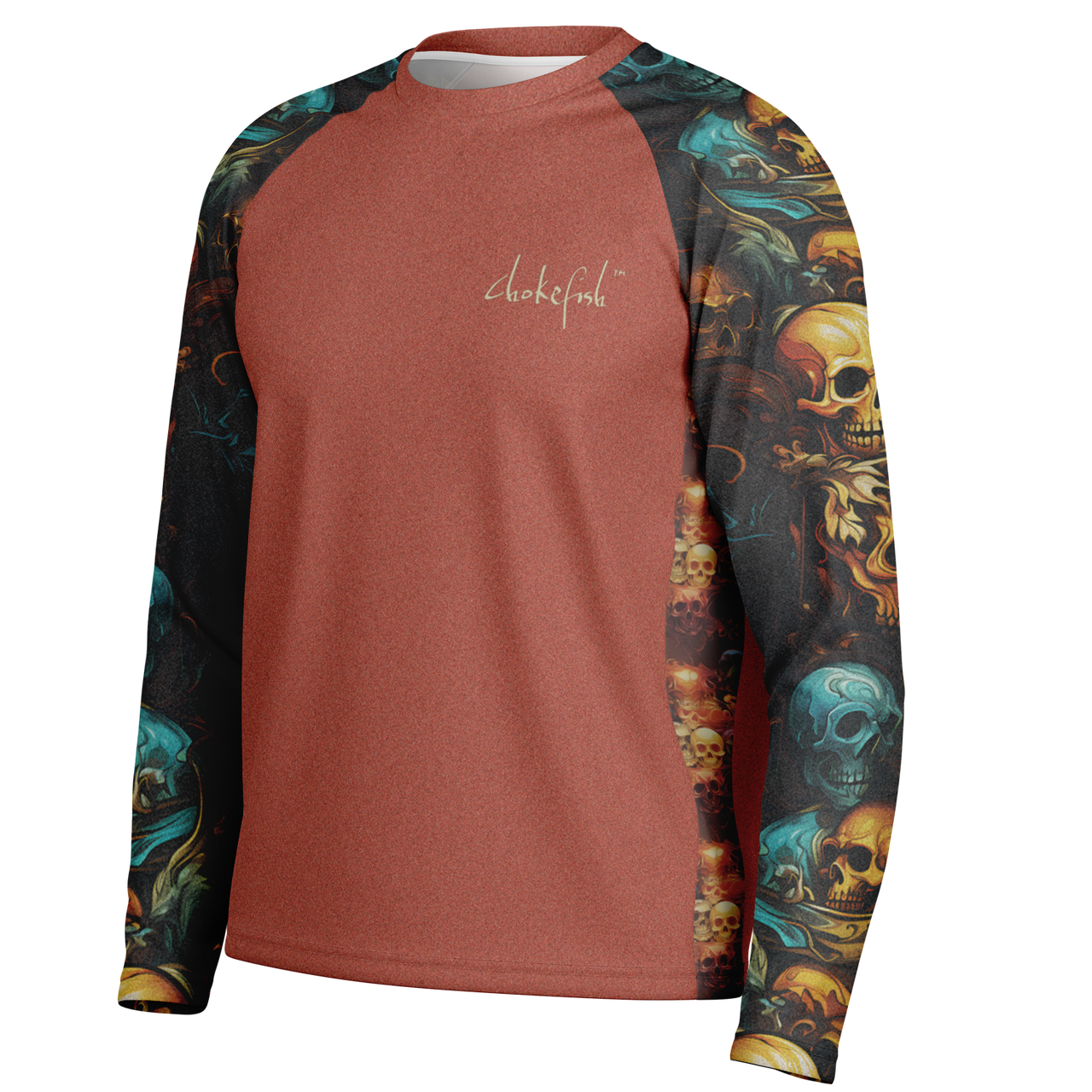 Chokefish™ Long Sleeve Every Day All Weather Skulls Shirt Men's-002 - SLE