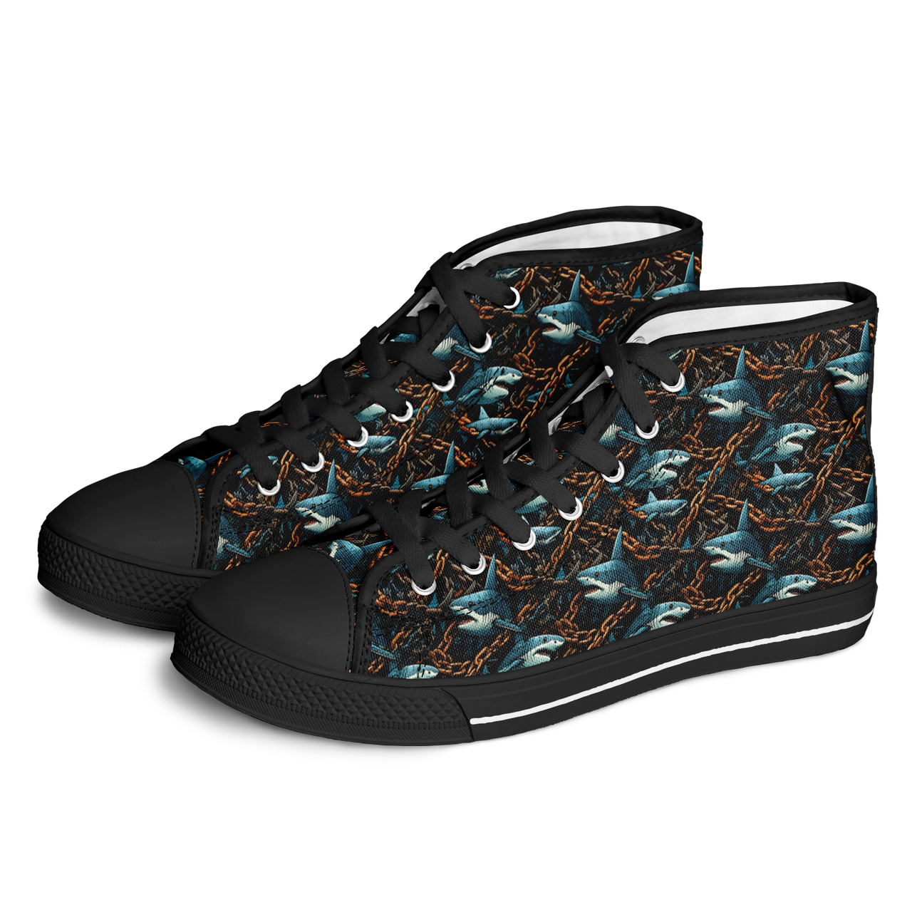 Chokefish™ Urban Peak Retro High Tops-Marine-009-2
