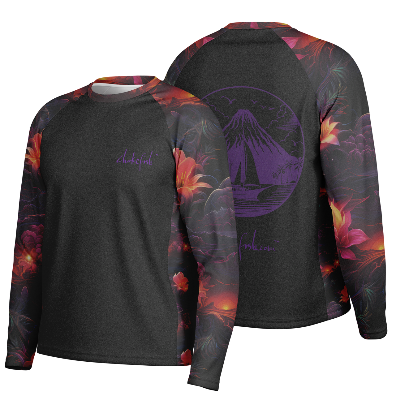 Chokefish™ Long Sleeve Every Day All Weather Volcano Shirt Men's-004 - SLE