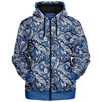 Chokefish™ Microfleece Zip-Up Hoodie Maori-004-2B