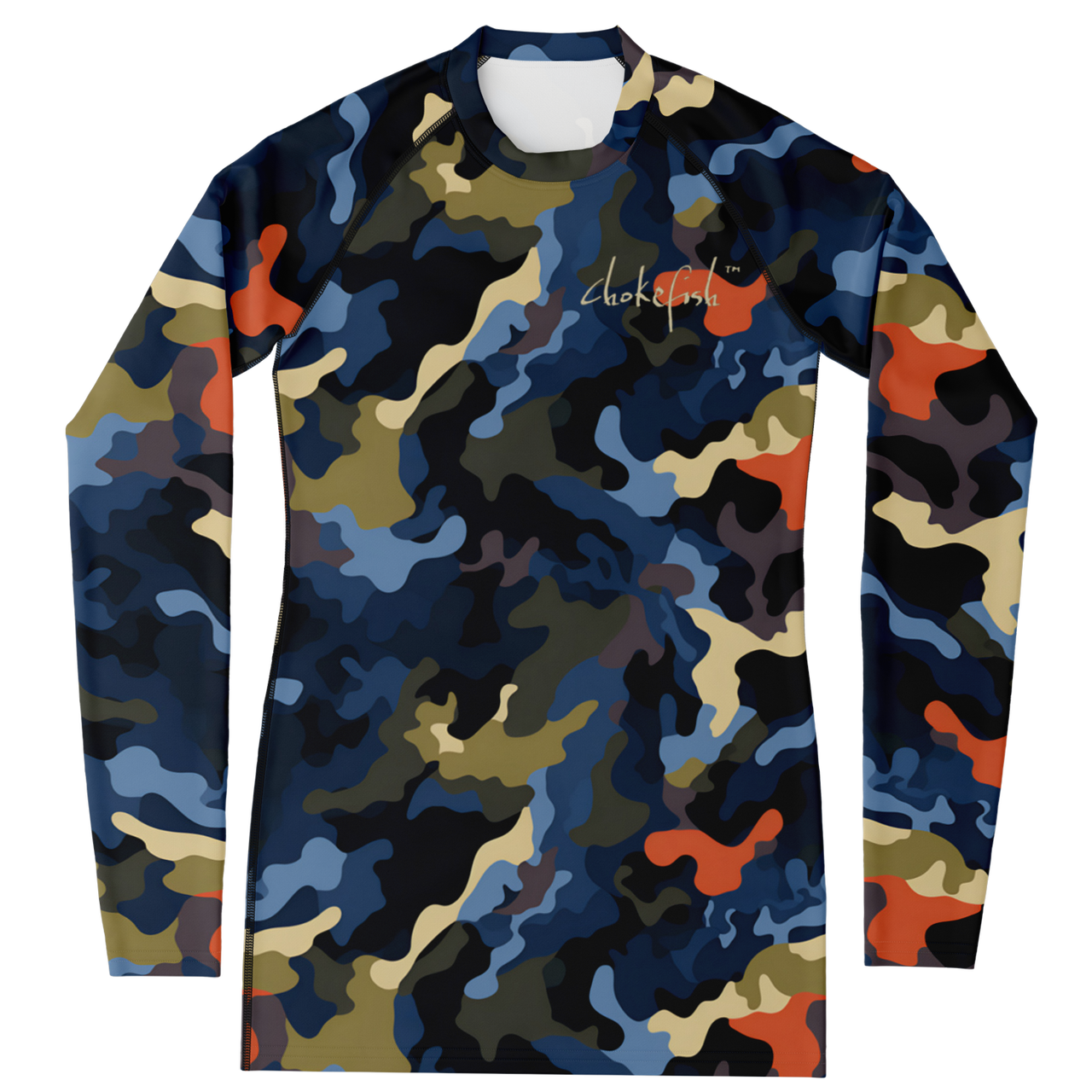 Chokefish™ Long Sleeve Rashguard Camouflage Woman's Shirt-012