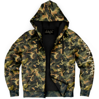 Chokefish™ Microfleece Zip-Up Hoodie Camouflage-012B