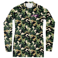 Chokefish™ Long Sleeve Rashguard Camouflage Woman's Shirt-001