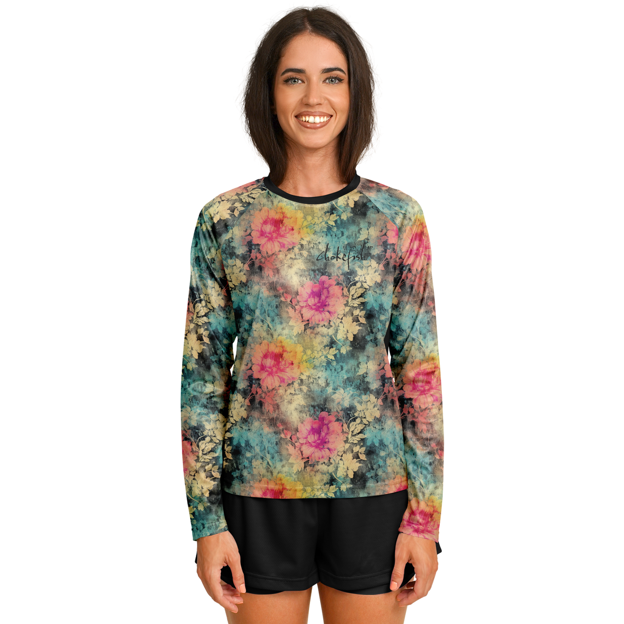 Chokefish™ Long Sleeve Every Day All Weather Acid-Wash Shirt Women's-007
