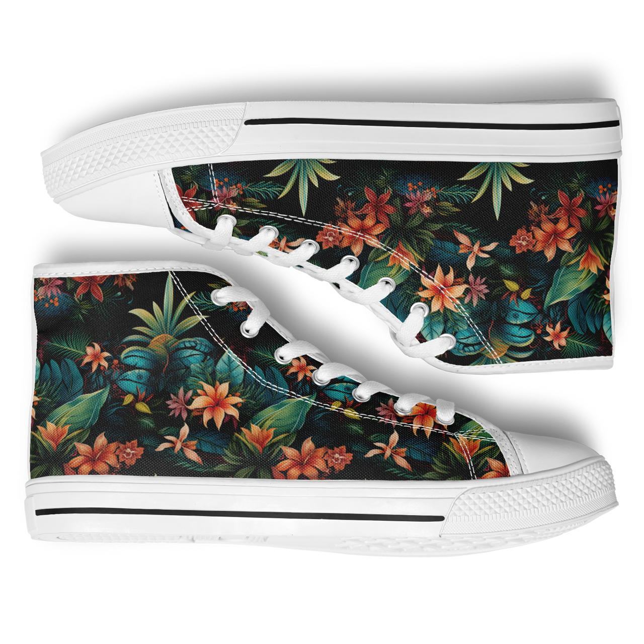 Chokefish™ Urban Peak Retro High Tops-Floral-007