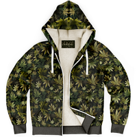 Chokefish™ Microfleece Zip-Up Hoodie Cannabis-009