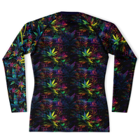 Chokefish™ Long Sleeve Rashguard Cannabis Men's Shirt-015