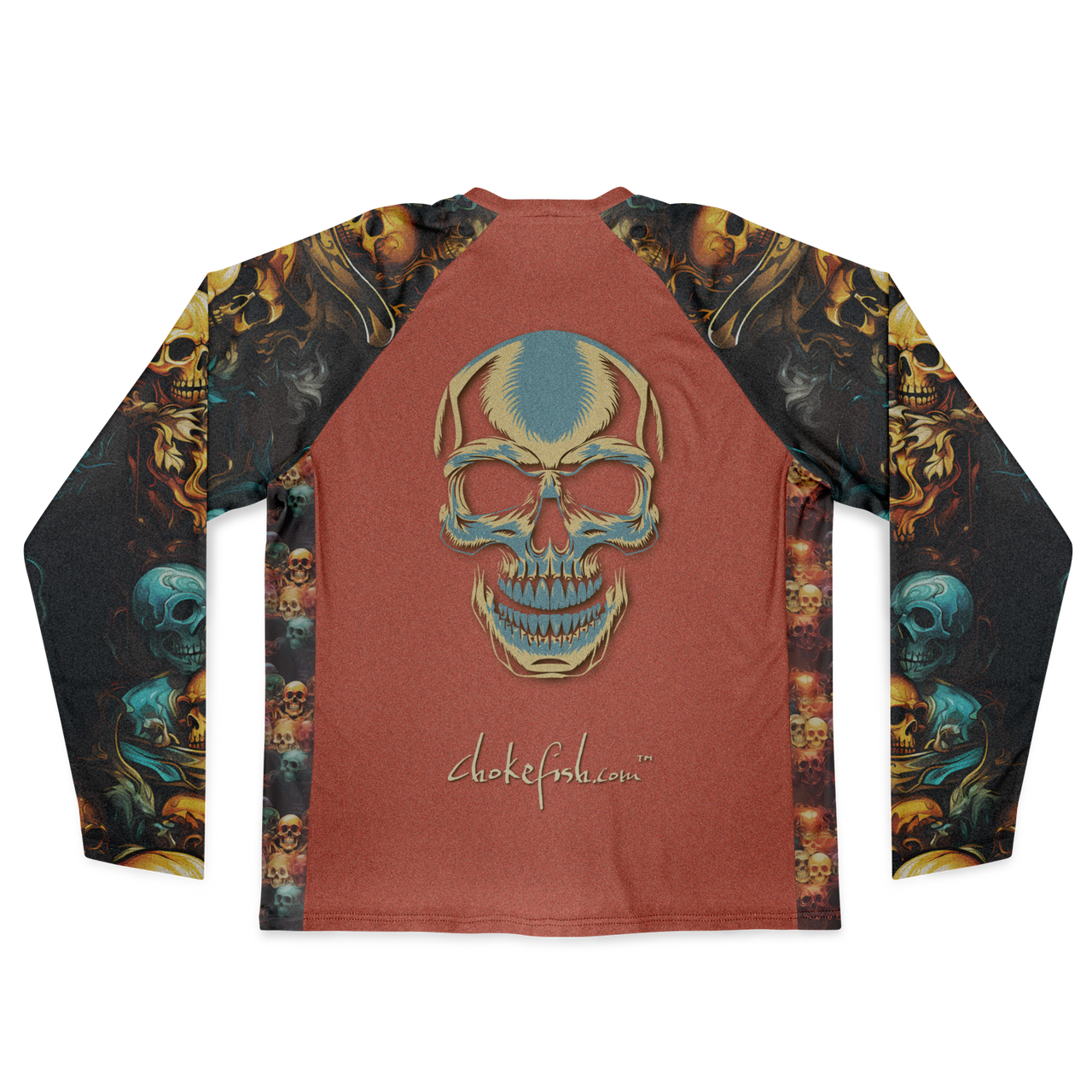 Chokefish™ Long Sleeve Every Day All Weather Skulls Shirt Men's-002 - SLE