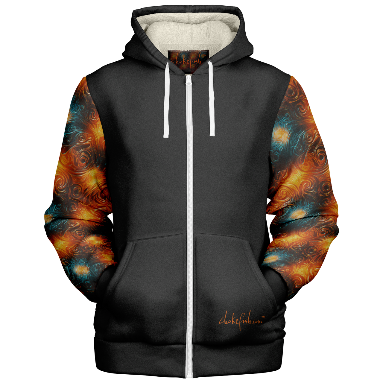 Chokefish™ Microfleece Zip-Up Hoodie Sun&Saltwater-004SE
