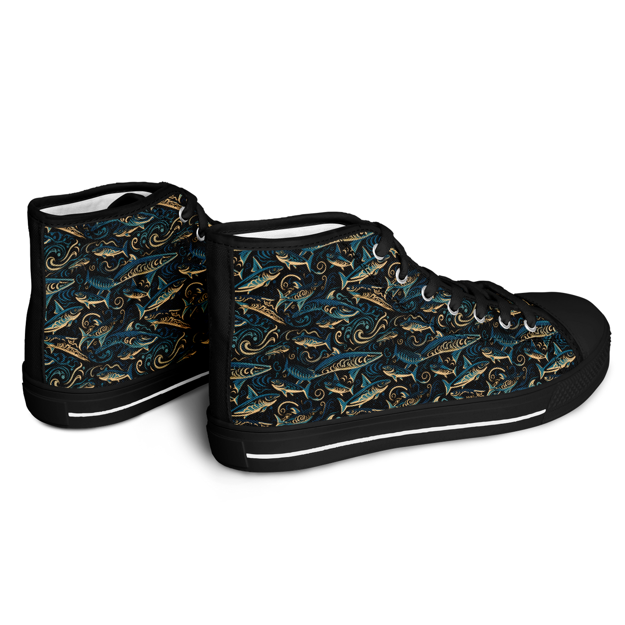 Chokefish™ Urban Peak Retro High Tops-Marine-003-2