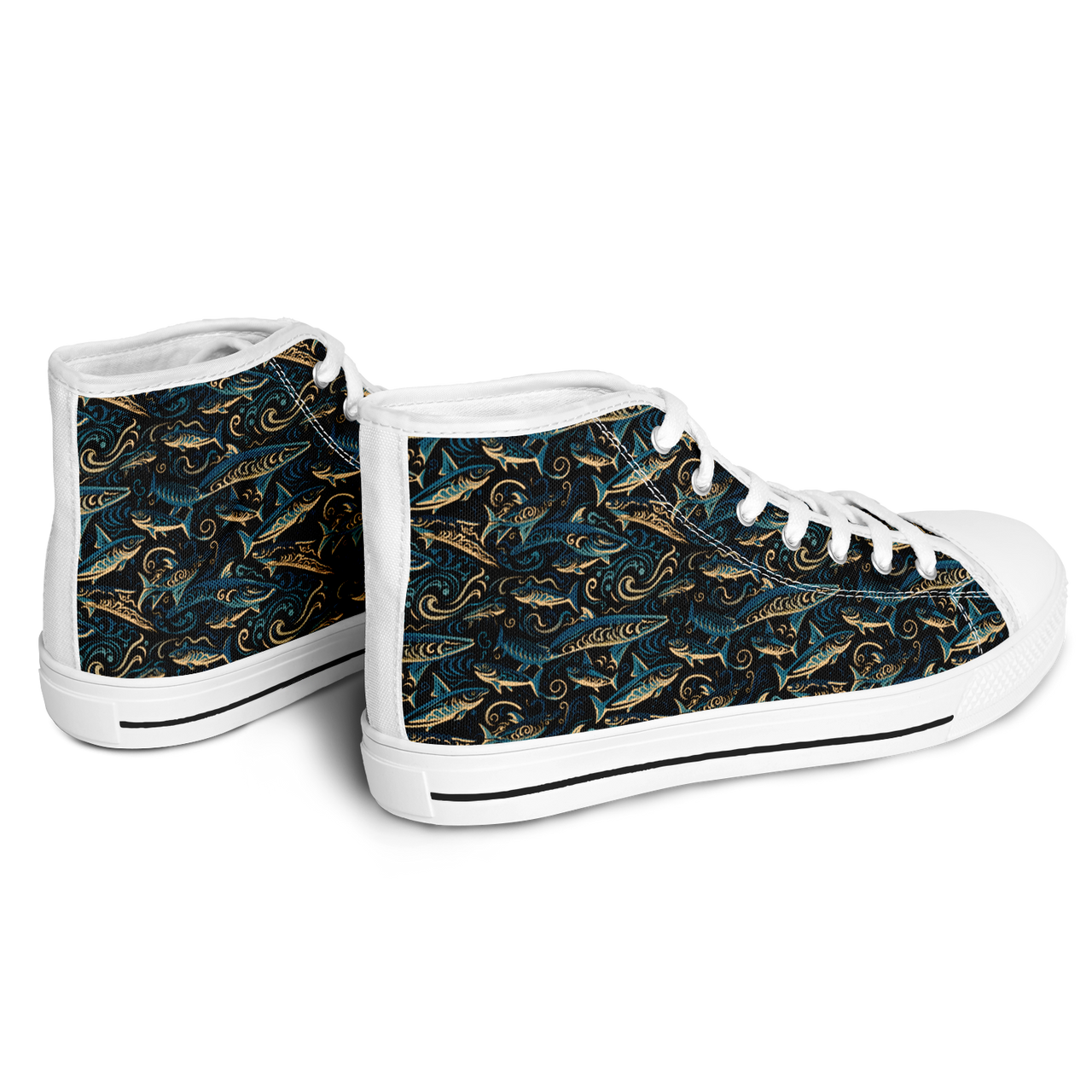 Chokefish™ Urban Peak Retro High Tops-Marine-003