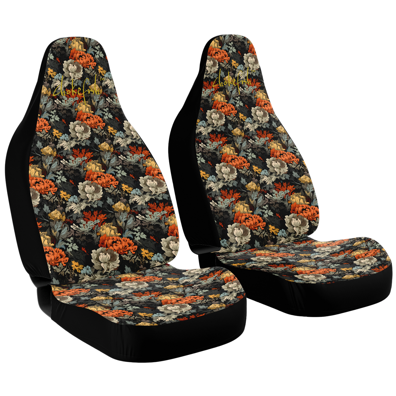Chokefish™ Floral Seat Covers Unisex-006