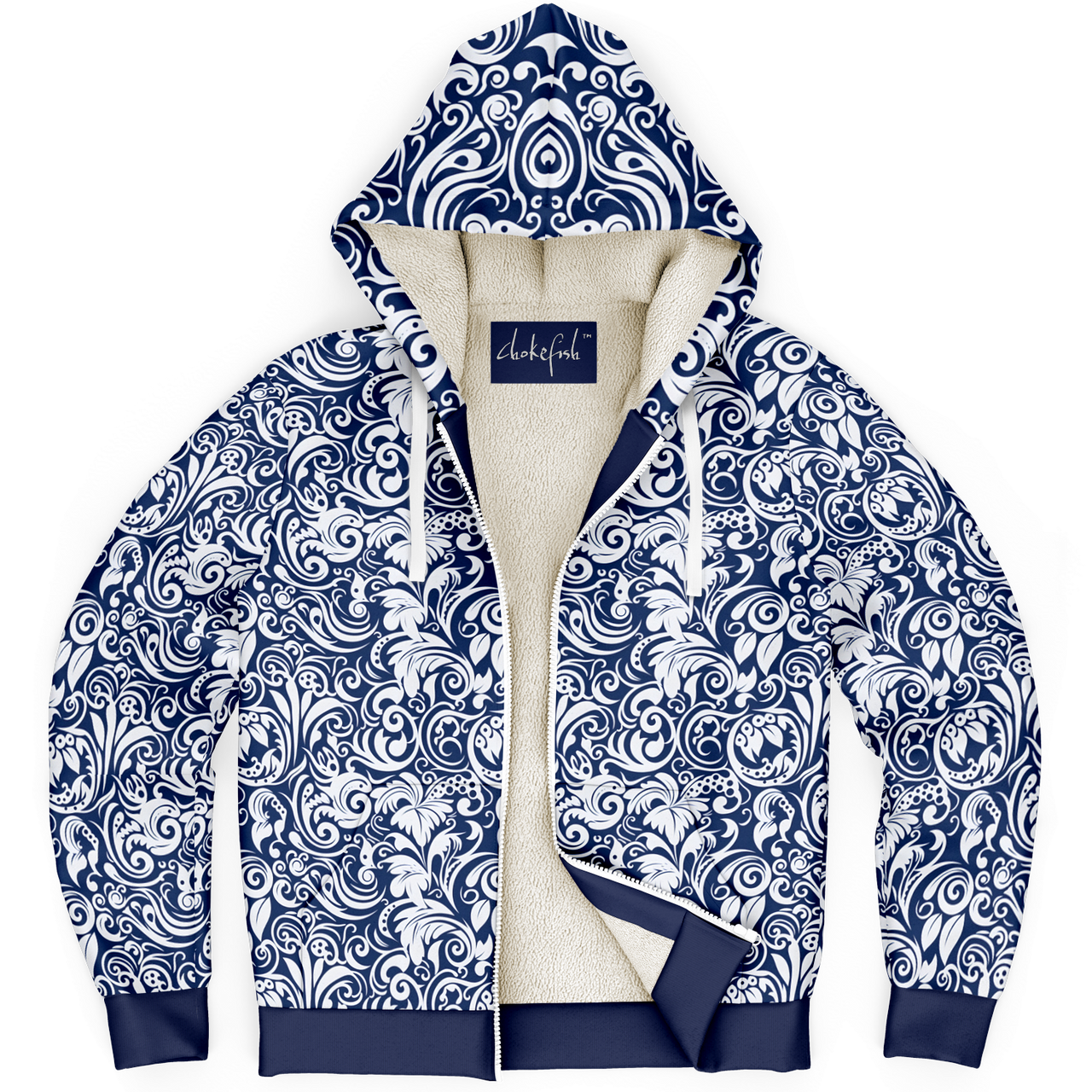 Chokefish™ Microfleece Zip-Up Hoodie Maori-005-2