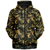 Chokefish™ Microfleece Zip-Up Hoodie Camouflage-012B