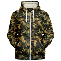 Chokefish™ Microfleece Zip-Up Hoodie Camouflage-012
