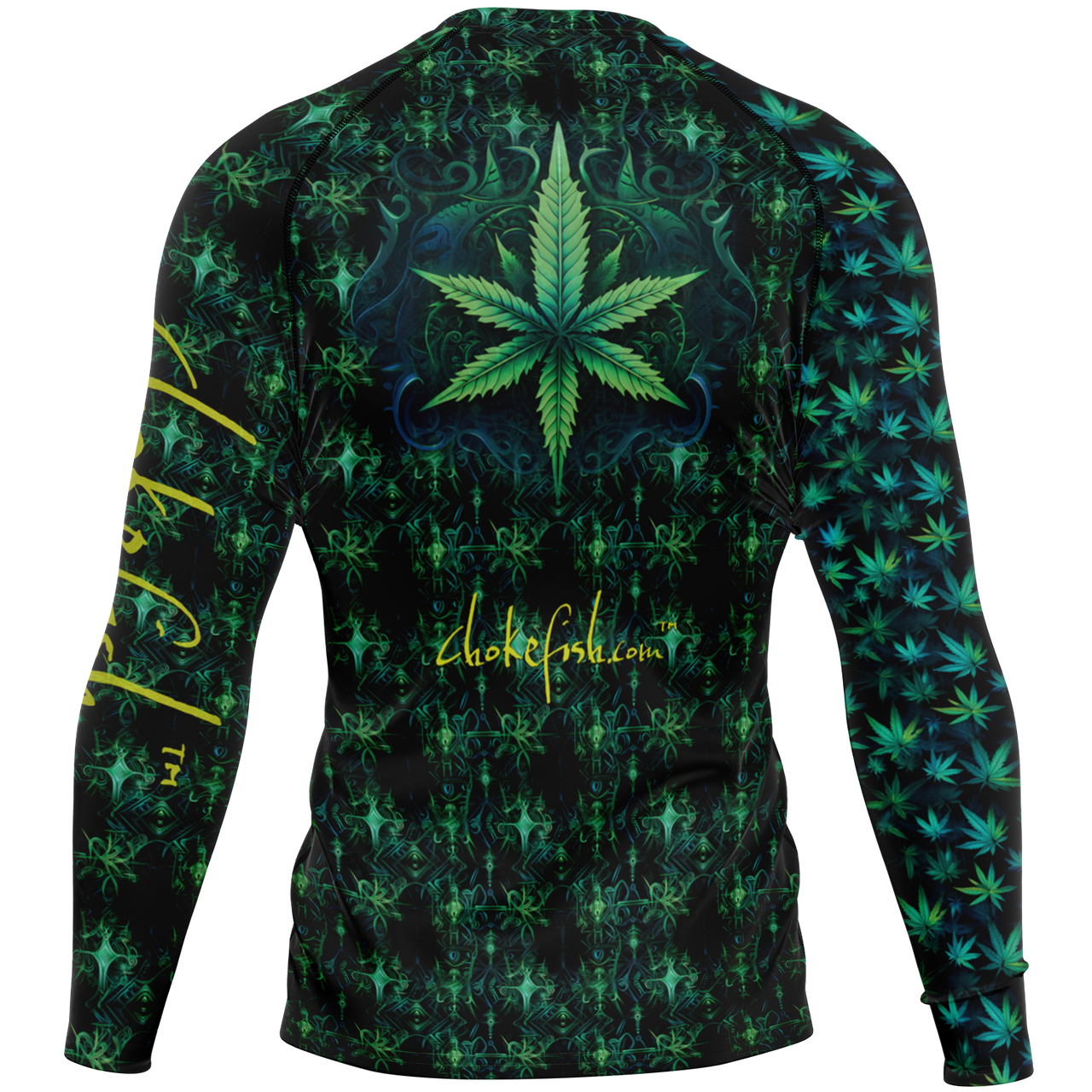 Chokefish™ Long Sleeve Rashguard Cannabis Men's Shirt-013-Special Edition