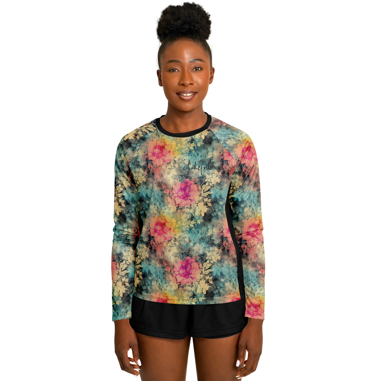 Chokefish™ Long Sleeve Every Day All Weather Acid-Wash Shirt Women's-007
