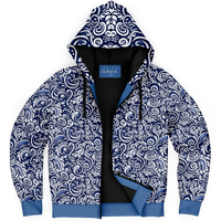 Chokefish™ Microfleece Zip-Up Hoodie Maori-007-2B