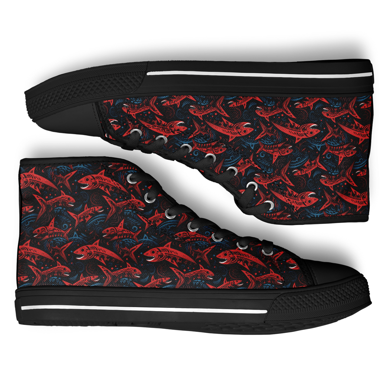 Chokefish™ Urban Peak Retro High Tops-Marine-001-2