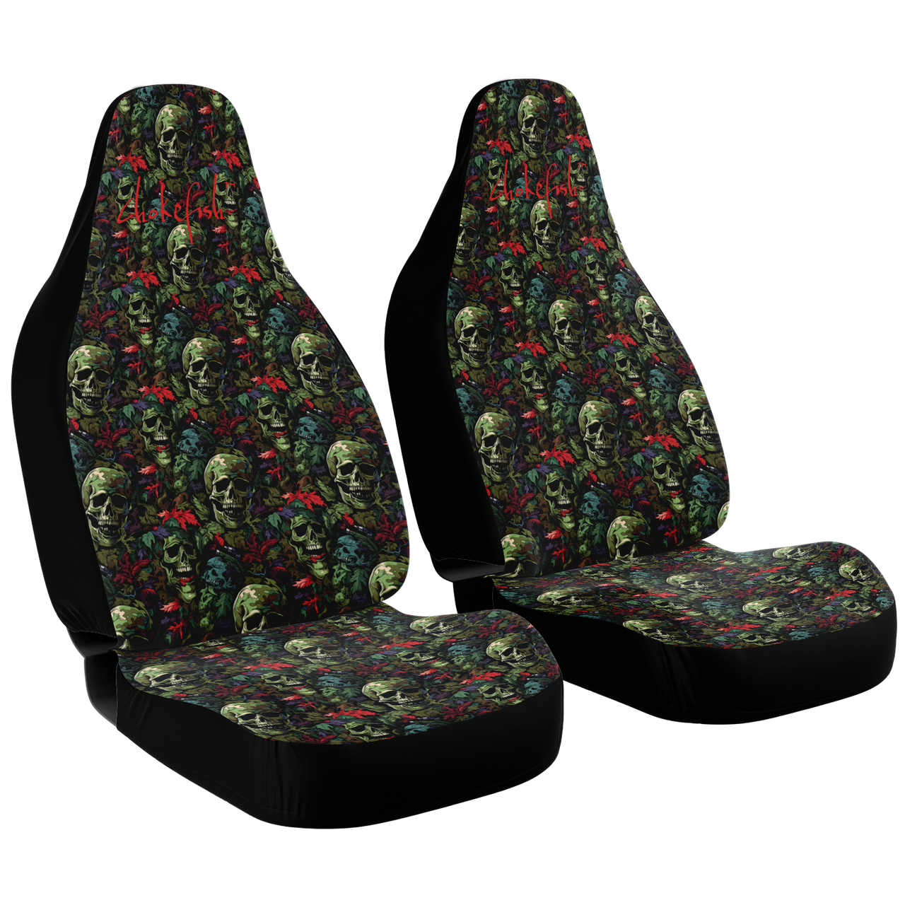 Chokefish™ Skulls Seat Covers Unisex-025