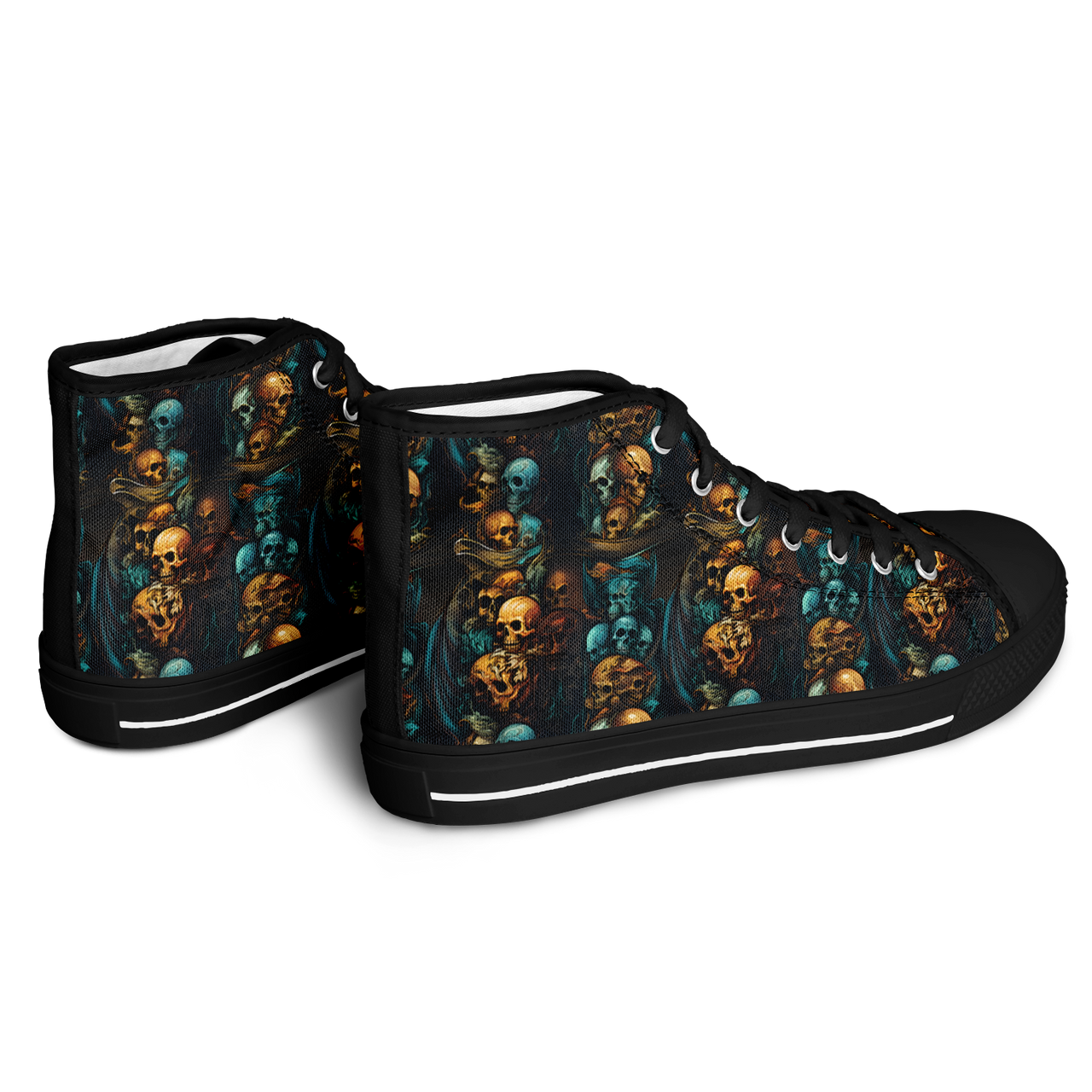 Chokefish™ Urban Peak Retro High Tops-Skulls-004