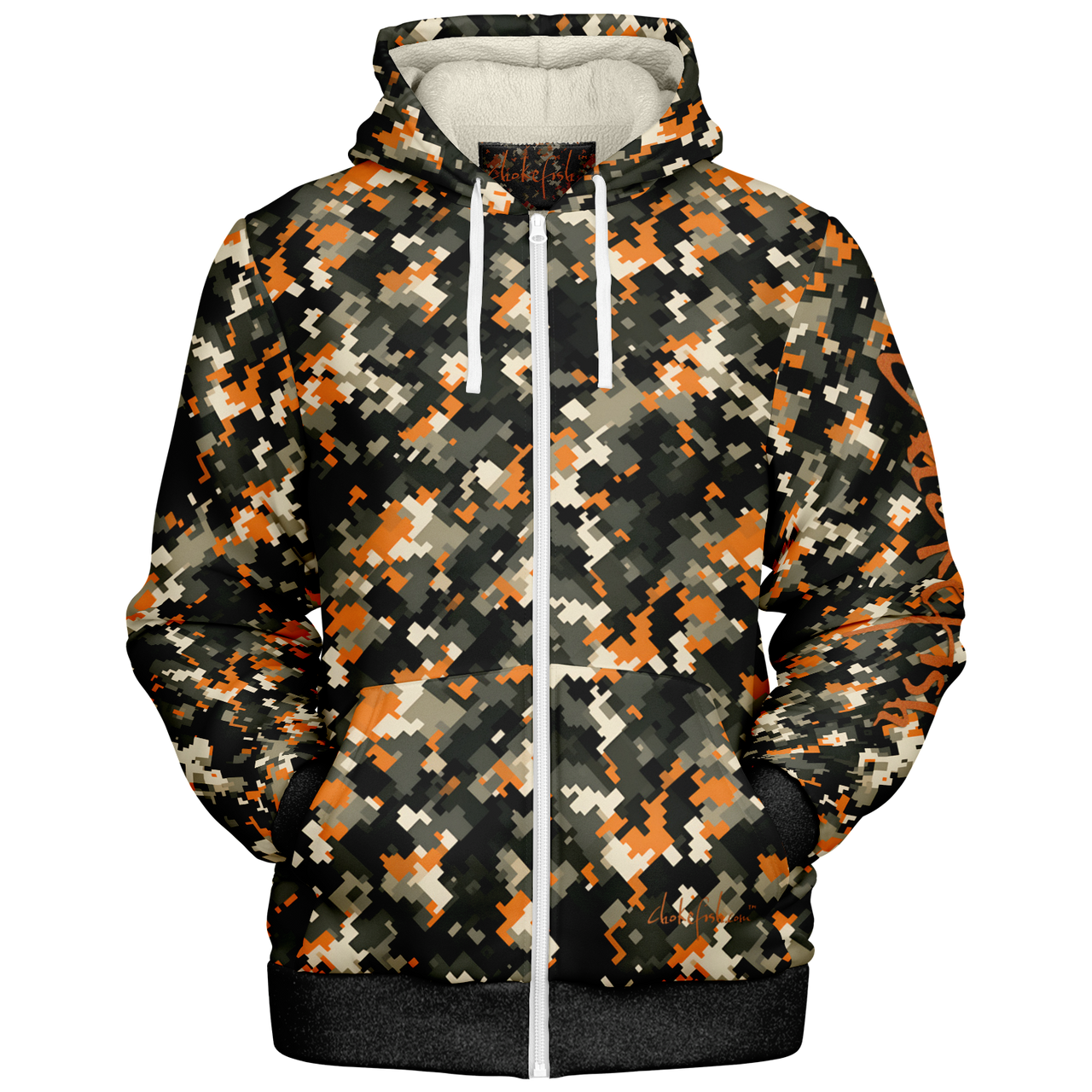 Chokefish™ Microfleece Zip-Up Hoodie Camouflage-016