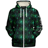 Chokefish™ Microfleece Zip-Up Hoodie Cannabis-002