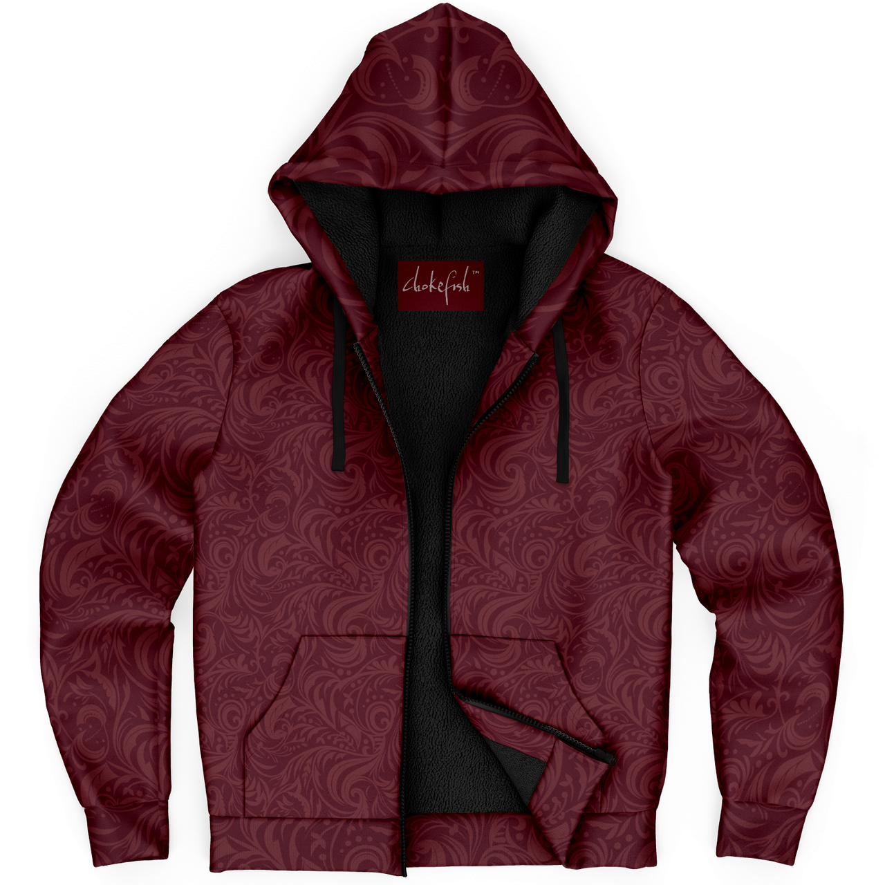 Chokefish™ Microfleece Zip-Up Hoodie Maori-011B