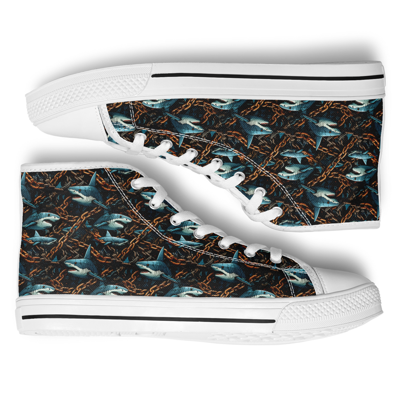 Chokefish™ Urban Peak Retro High Tops-Marine-009