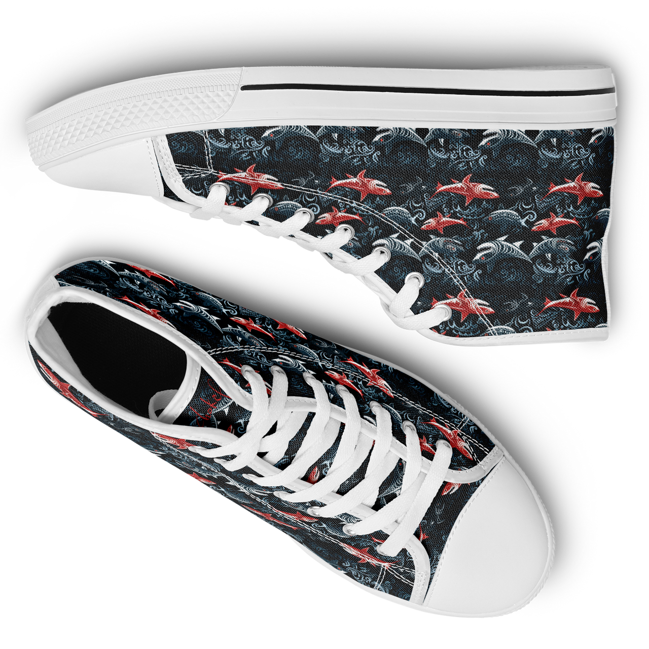 Chokefish™ Urban Peak Retro High Tops-Marine-002