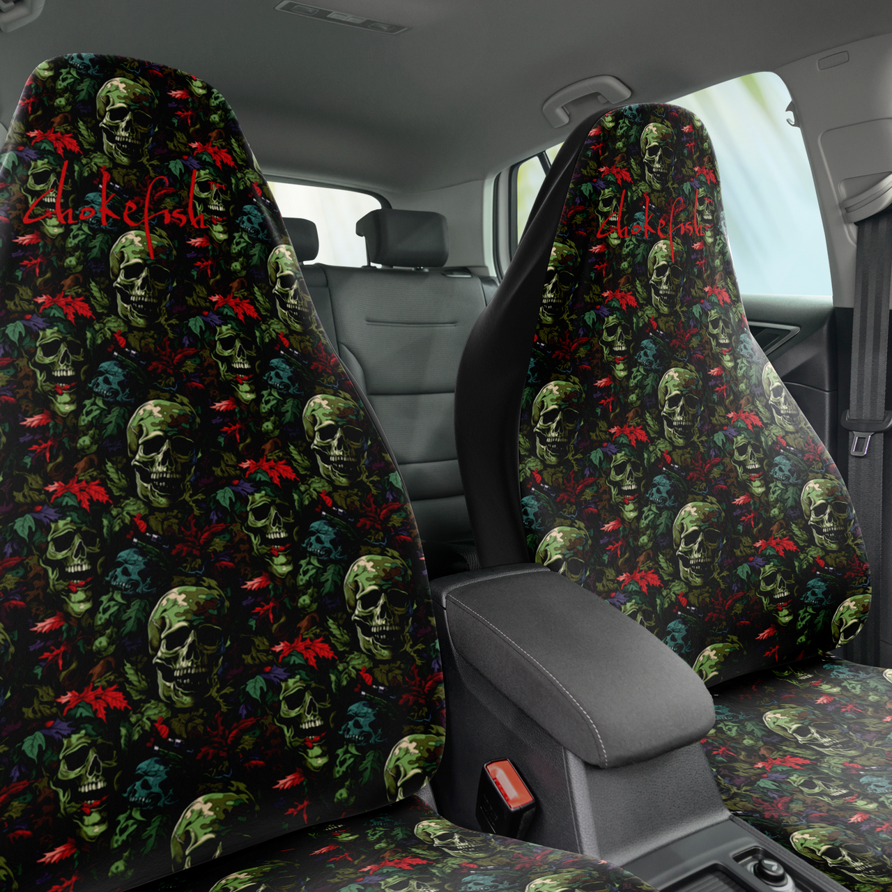 Chokefish™ Skulls Seat Covers Unisex-025