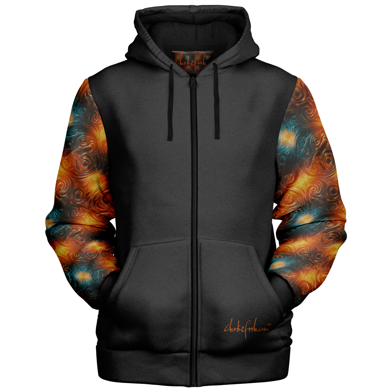 Chokefish™ Microfleece Zip-Up Hoodie Sun&Saltwater-004SEB