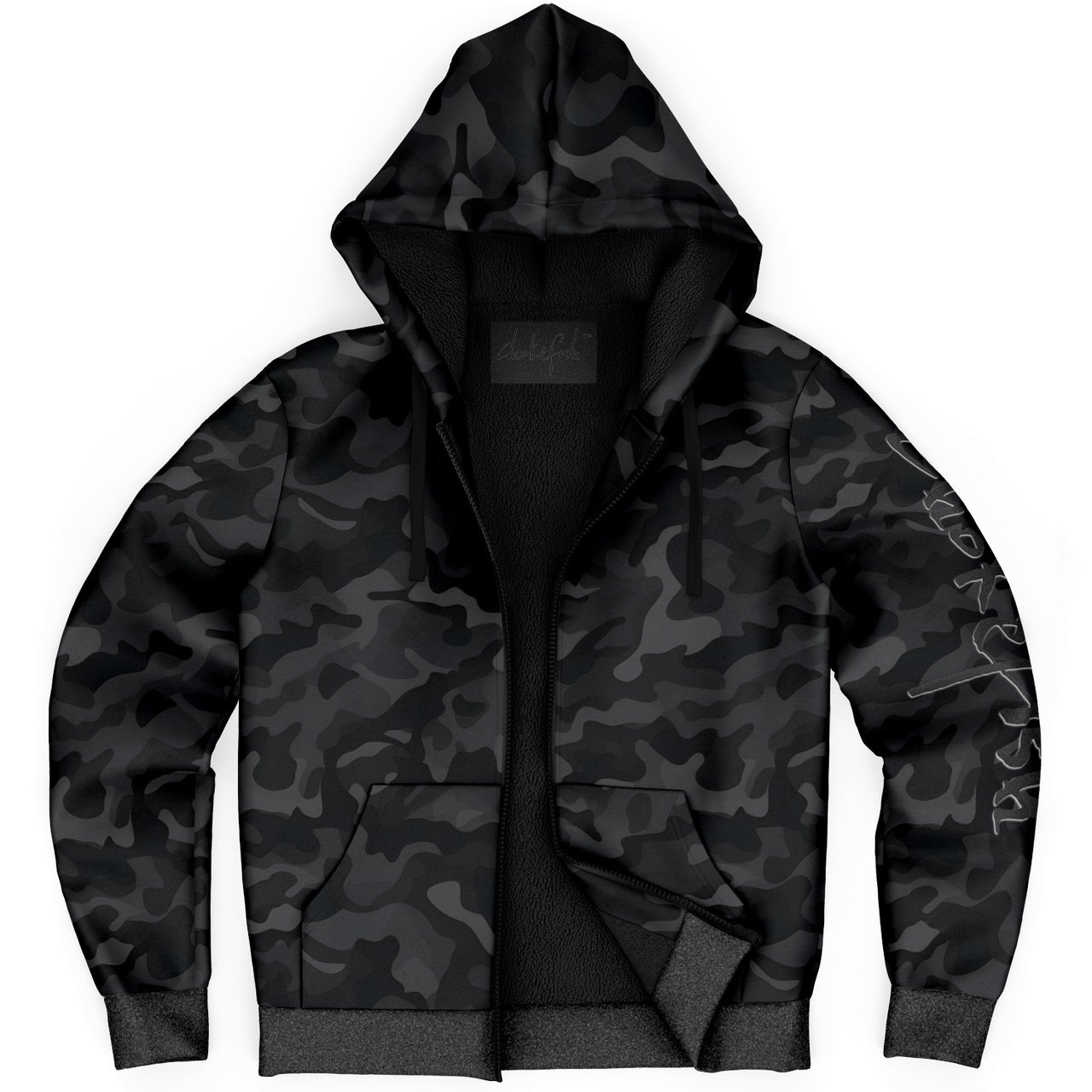 Chokefish™ Microfleece Zip-Up Hoodie Camouflage-023