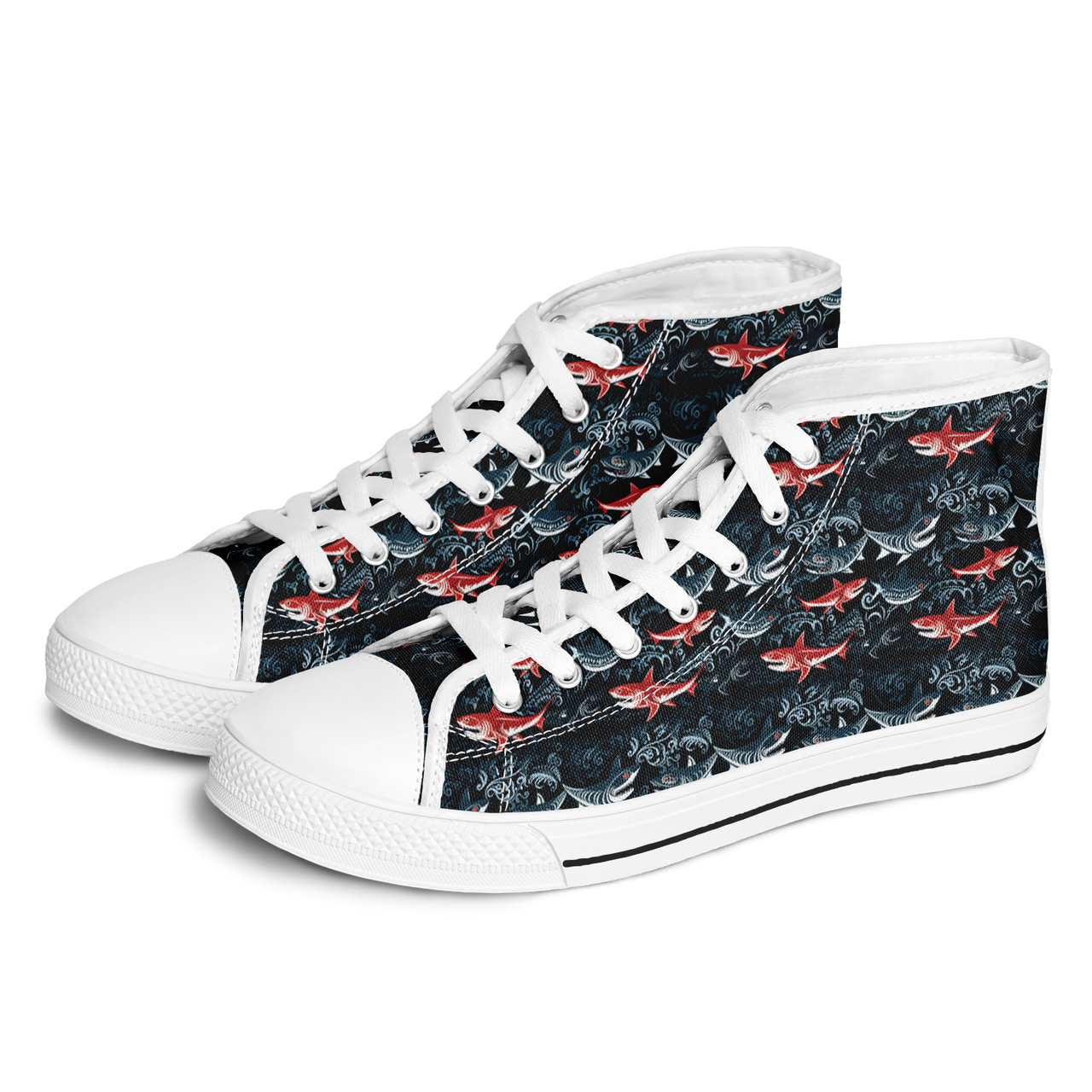 Chokefish™ Urban Peak Retro High Tops-Marine-002