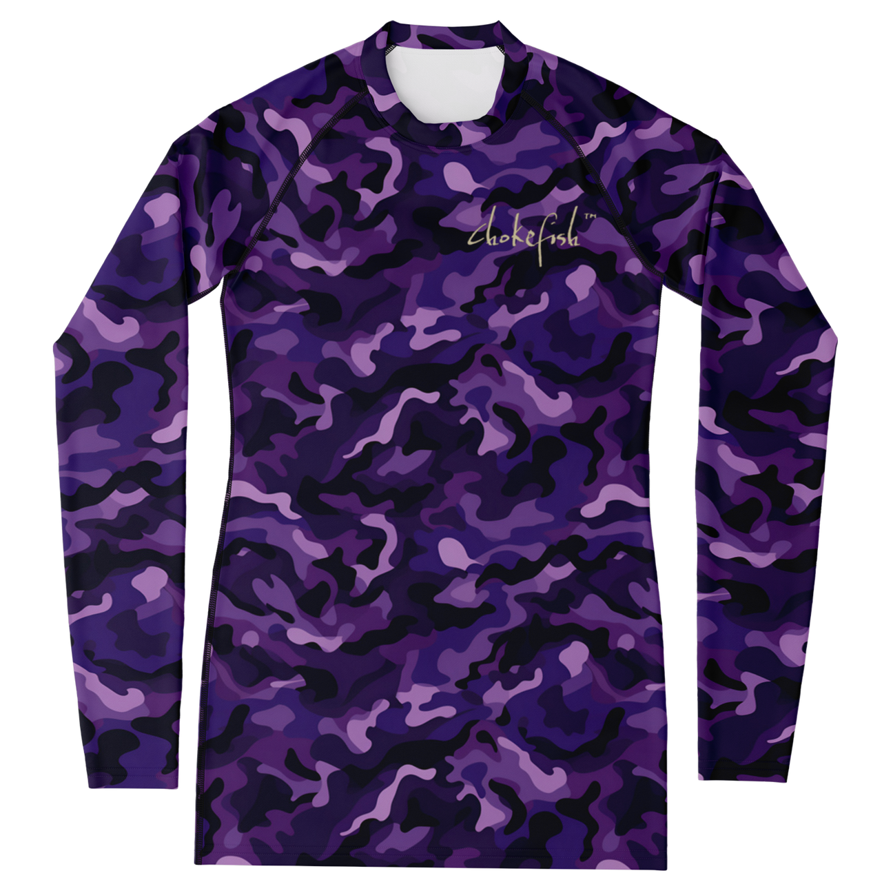 Chokefish™ Long Sleeve Rashguard Camouflage Woman's Shirt-018