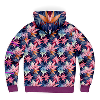 Chokefish™ Microfleece Zip-Up Hoodie Cannabis-006B