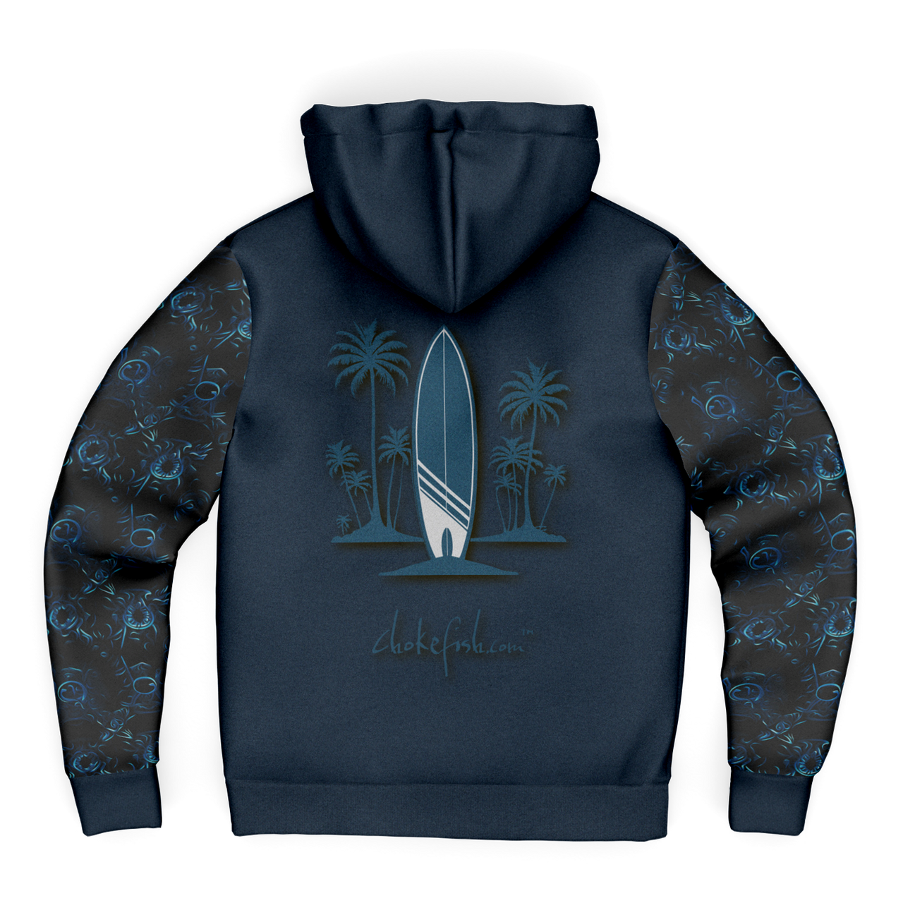 Chokefish™ Microfleece Zip-Up Hoodie Sun&Saltwater-005SE