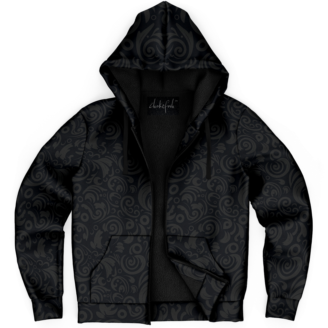 Chokefish™ Microfleece Zip-Up Hoodie Maori-009B
