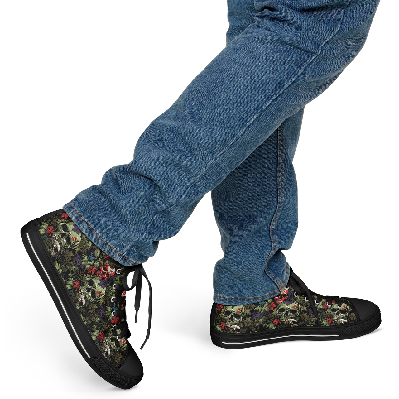Chokefish™ Urban Peak Retro High Tops-Skulls-025B