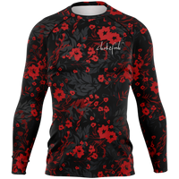 Chokefish™ Long Sleeve Rashguard Floral Men's Shirt-001