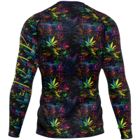 Chokefish™ Long Sleeve Rashguard Cannabis Men's Shirt-015
