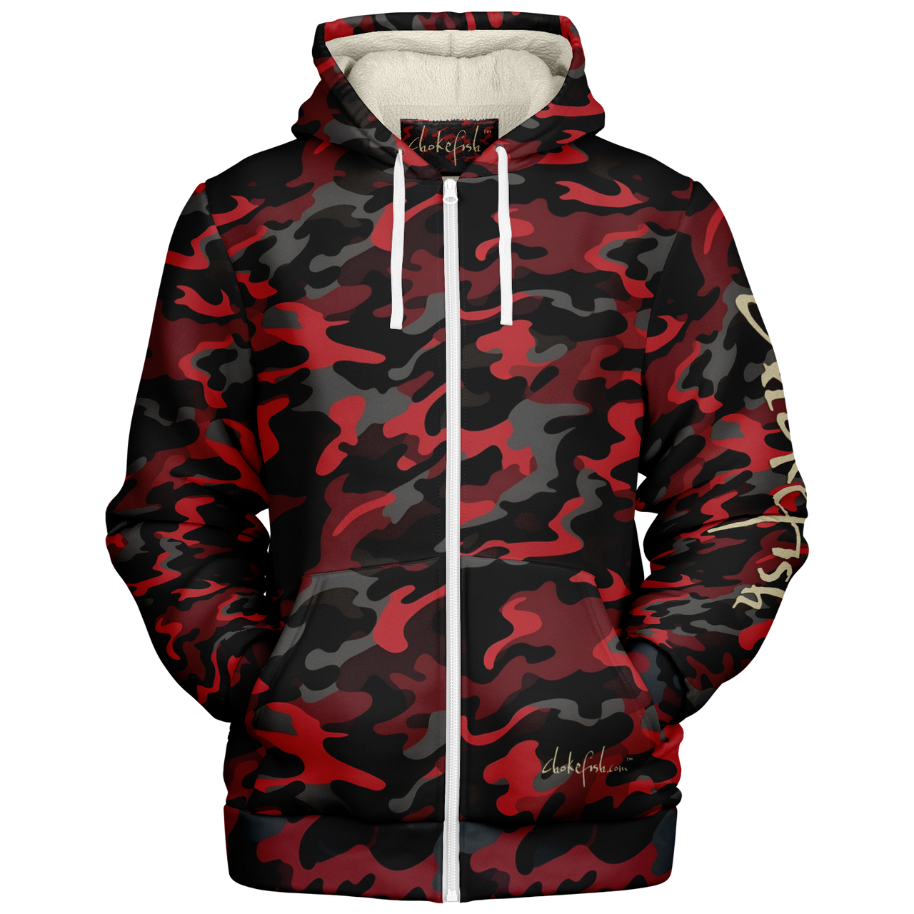 Chokefish™ Microfleece Zip-Up Hoodie Camouflage-011